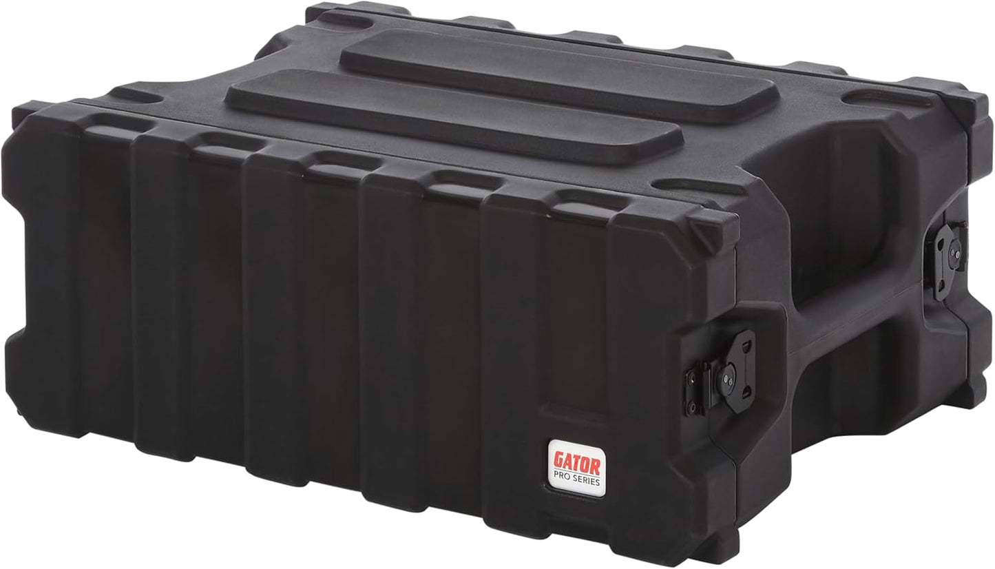 Gator Cases Pro Series 6U Rack Case with Standard 19" Depth, Roto Mold Made in USA (G-PRO-6U-19)