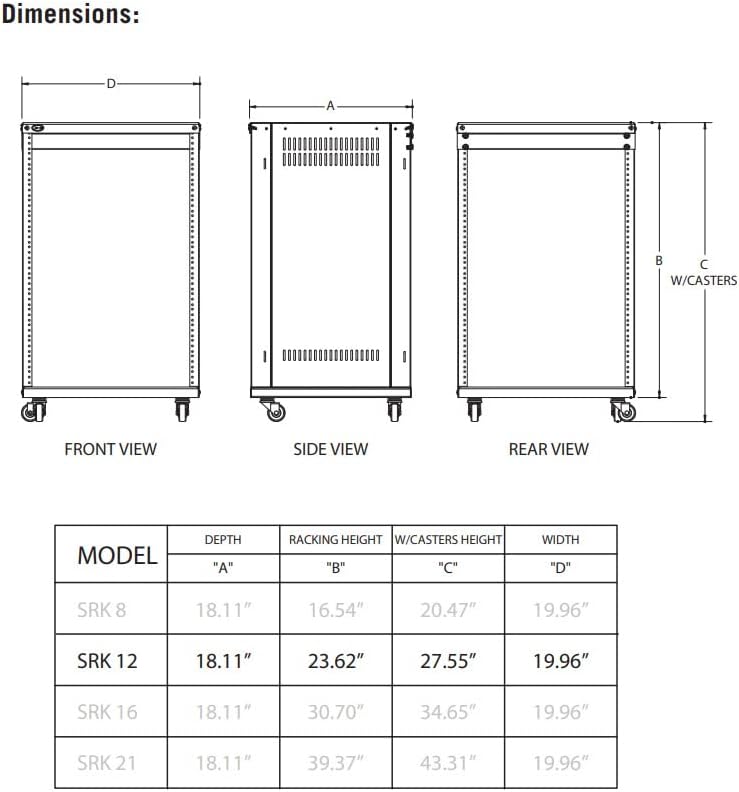 Samson SRK-12 Universal Equipment Rack Stand