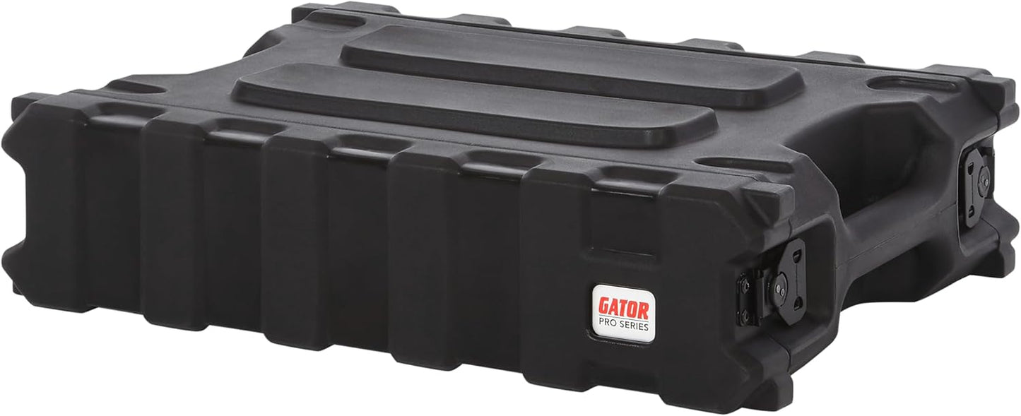 Gator Cases Pro Series 6U Rack Case with Standard 19" Depth, Roto Mold Made in USA (G-PRO-6U-19)