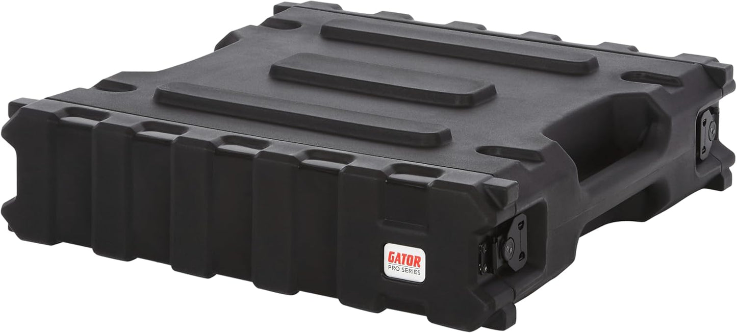 Gator Cases Pro Series 6U Rack Case with Standard 19" Depth, Roto Mold Made in USA (G-PRO-6U-19)