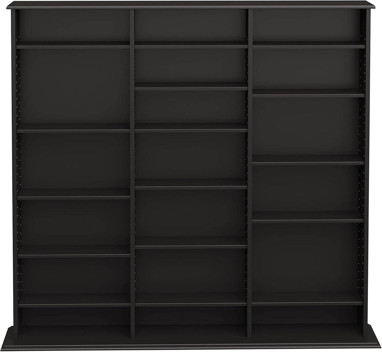 Prepac Triple Width Wall Storage Cabinet, Black