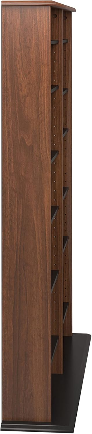 Prepac 2 Column Display Cabinet Media Storage, 38.75" Wide, Cherry