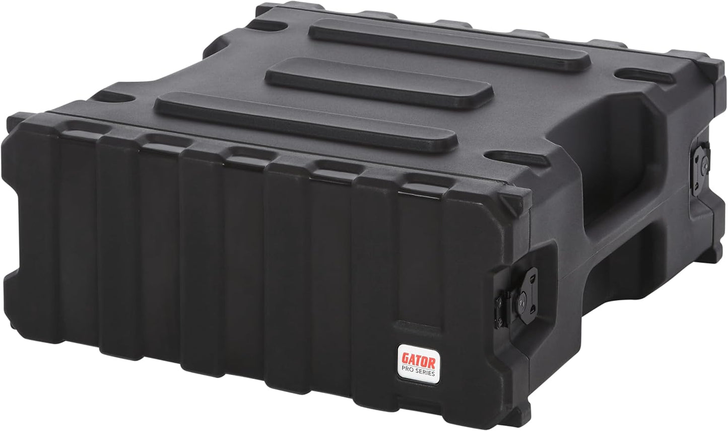 Gator Cases Pro Series 6U Rack Case with Standard 19" Depth, Roto Mold Made in USA (G-PRO-6U-19)