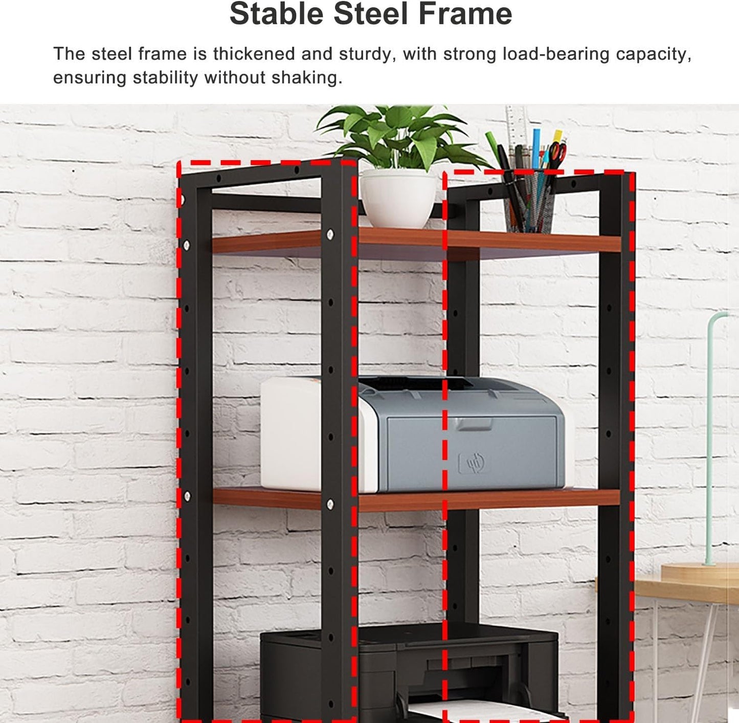 7-Tier Heavy Duty Audio Component Rack, 140cm Tall - HiFi Amplifier Rack/Audio-Video Shelving - CD Record Player Stereo Receiver AV Equipment Cabinet Display Stand(B)